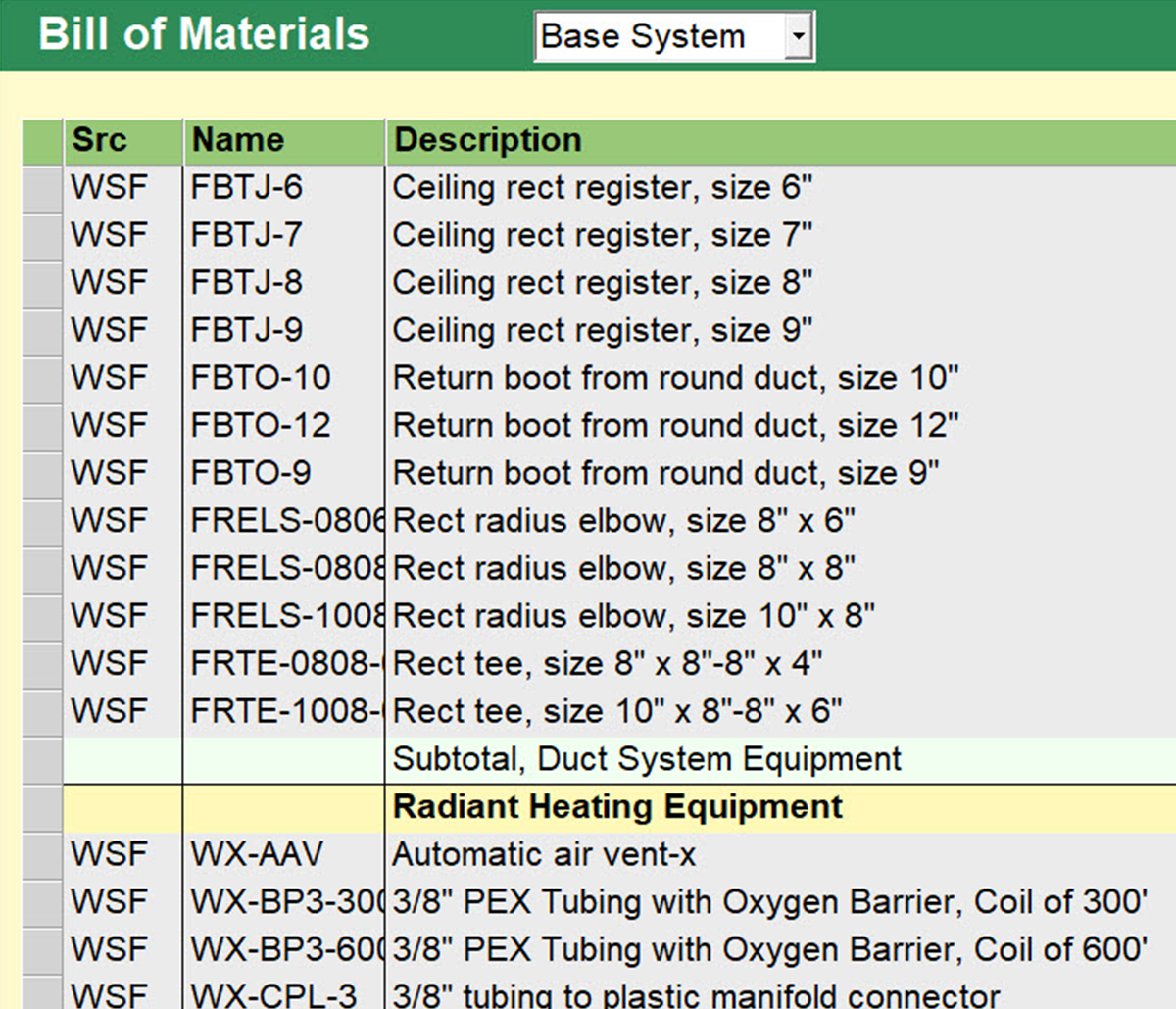 MiTek Wrightsoft Business Solutions Estimating Software - Screenshot of Wrightsoft software