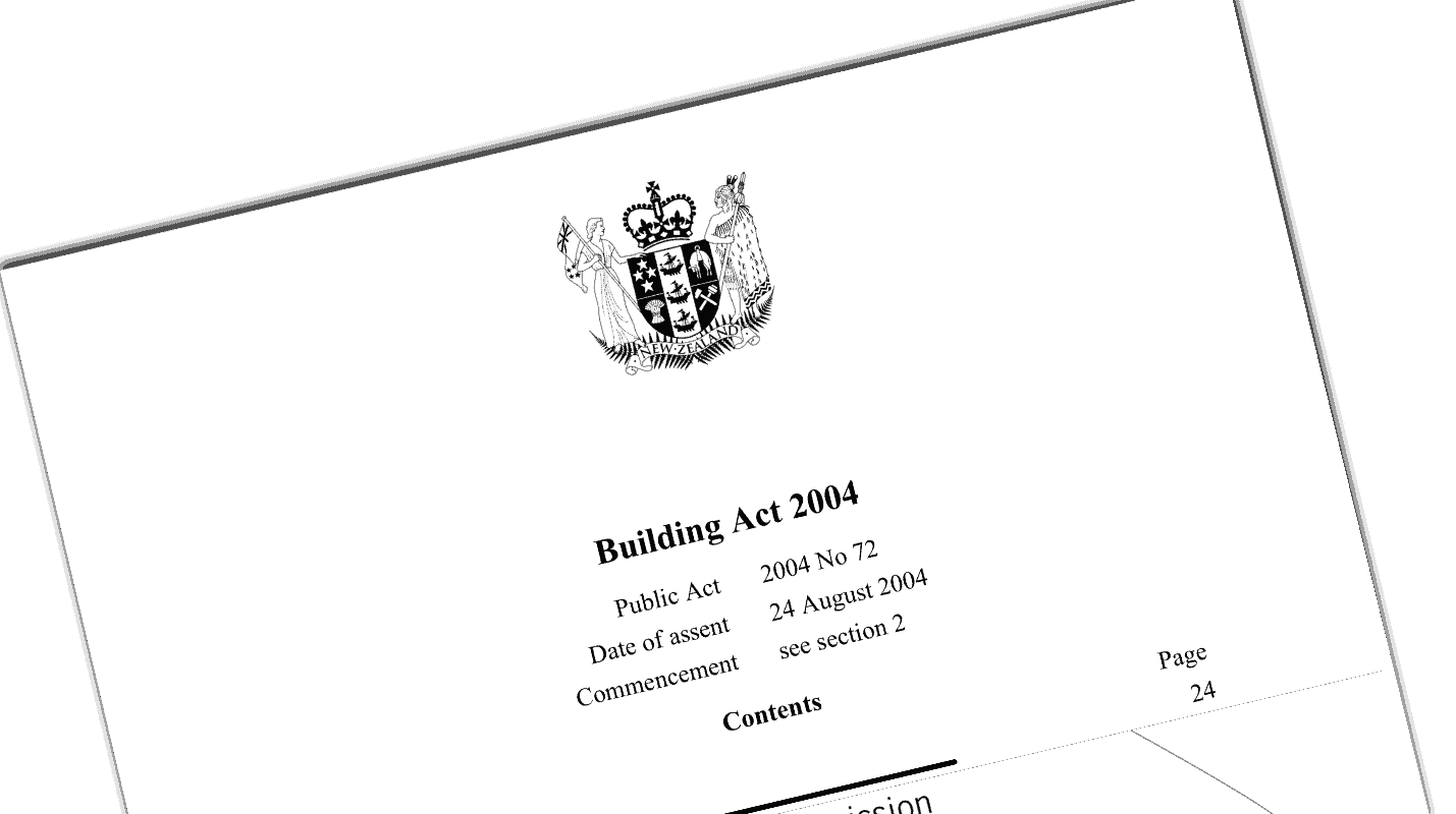 Image of the New Zealand Building Act of 2004
