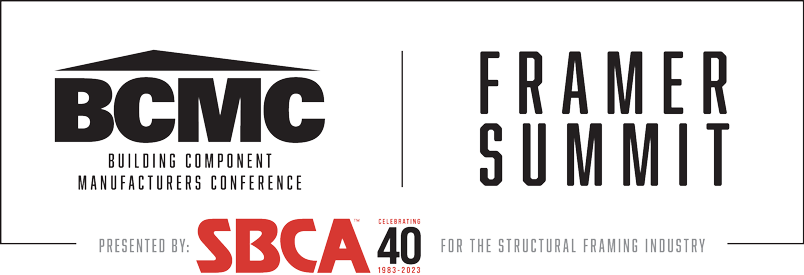 Logo for the 2023 Building Component Manufacturer's Conference and Framer Summit